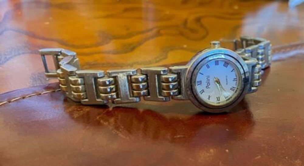Women's Silver Tone 23mm Polini Watch with Bracelet Band